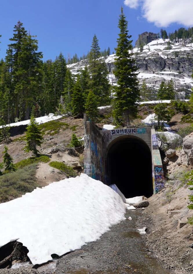 The Donner Pass Railroad Tunnels The Tahoe Pyramid Lakes Area 9643